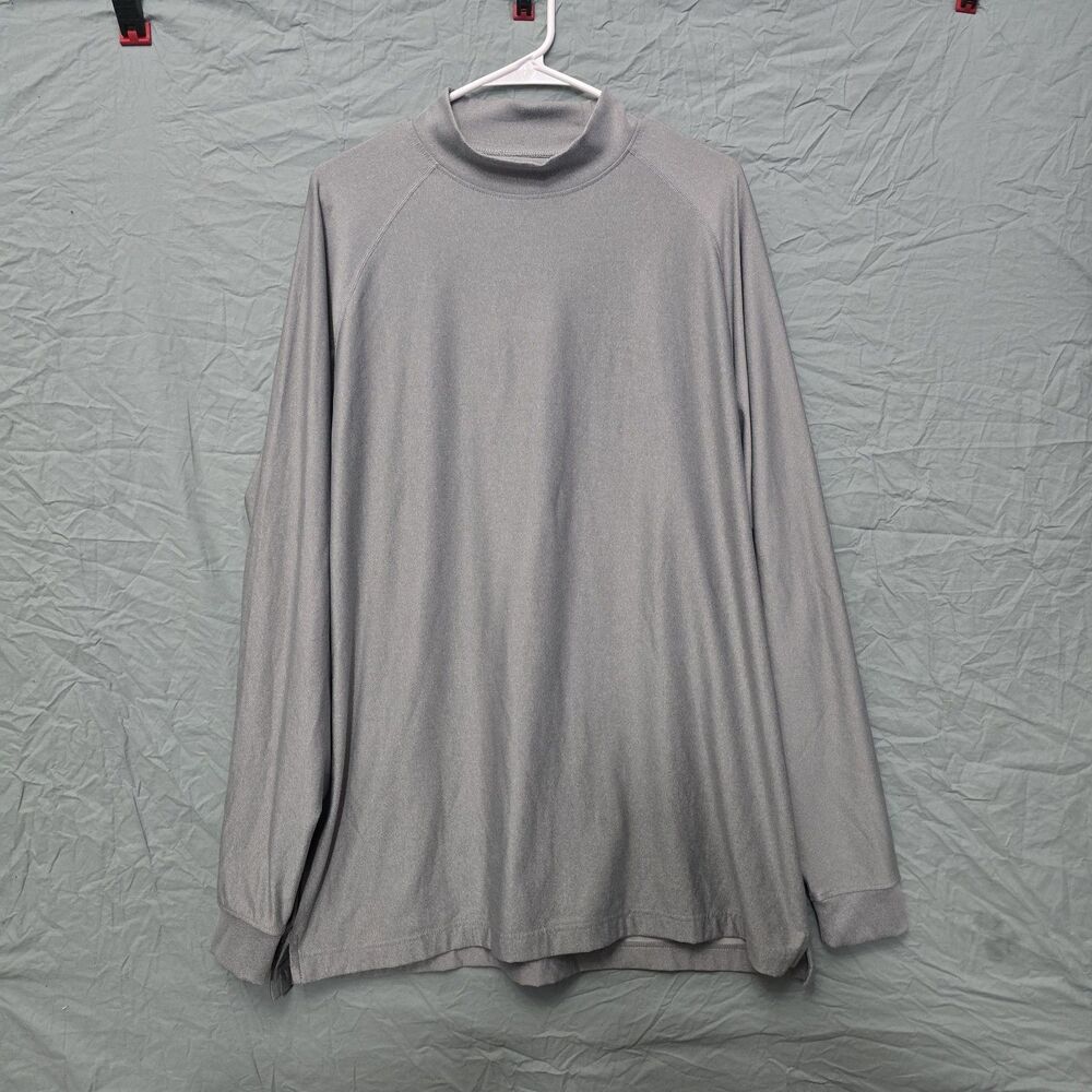 FJ Footjoy Mock Neck T Shirt Mens XL Long Sleeve Stretch Golf Performance